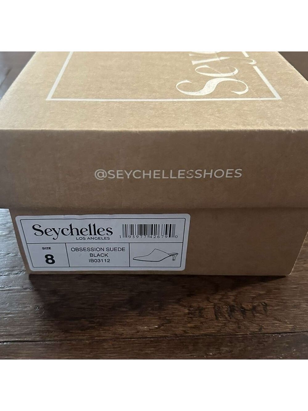 SEYCHELLES-Obsession Mule-black suede-7.5-brand new - Picture 3 of 11